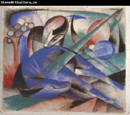 Franz Marc Horse Asleep (mk34)